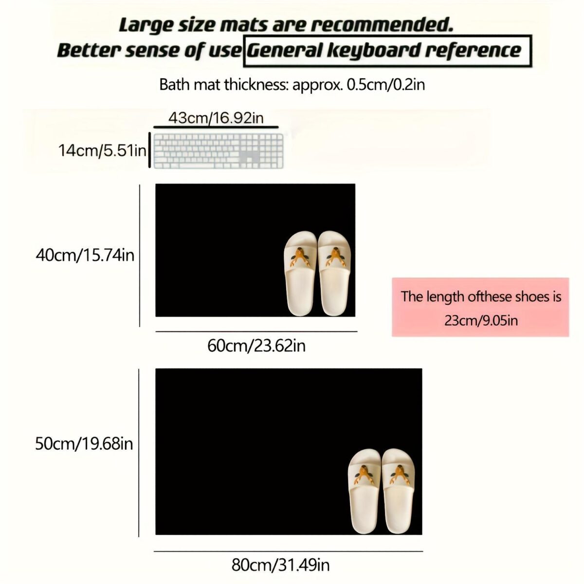 Combination Set Of Quick-drying, Non-slip Diatomaceous Earth Bathroom Mats, Suitable For Bathrooms And Showers, Super Absorbent And Soft Rugs, Suitable For Both Indoor And Outdoor Use. - Image 6