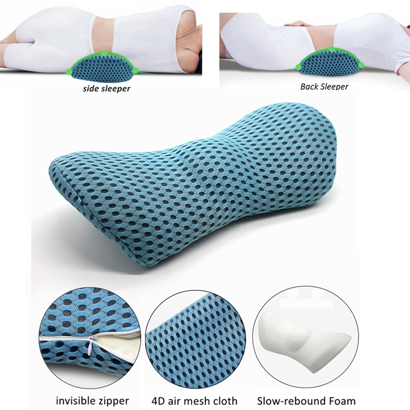 5b0279a0-345b-4d13-bf69-2f49d92fac83.jpg Lumbar Support Pillow For Side Sleepers Pregnancy Relieve Hip Coccyx Sciatica Pain Machine Chair Back Cushion Waist Car Seat - Image 1