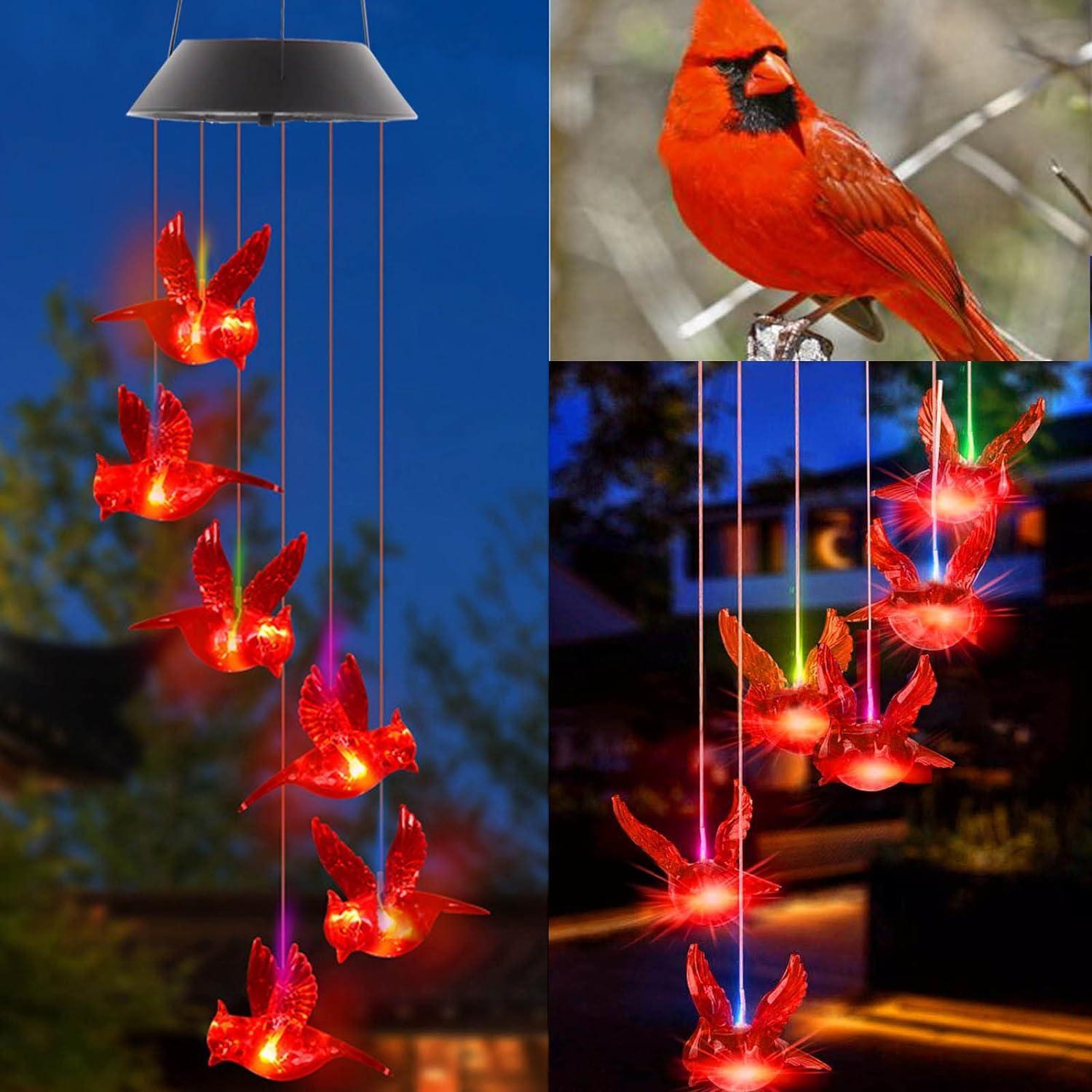 f58ca8c1-0796-48a9-85d4-dffb1e808405.jpg 1 Outdoor Solar Flame Bird Wind Chime Light, Outdoor Decorative Colorful Solar Wind Chime - Image 1